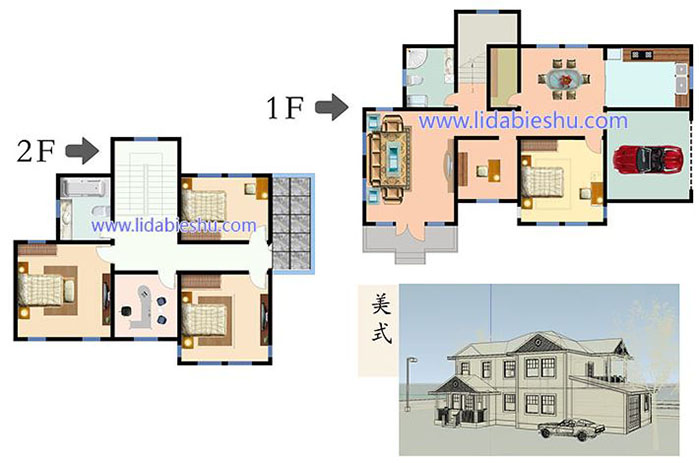 私人別墅-美式風(fēng)格-260㎡