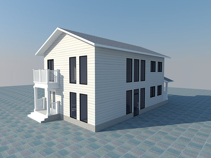 私人別墅-美式風(fēng)格-183㎡