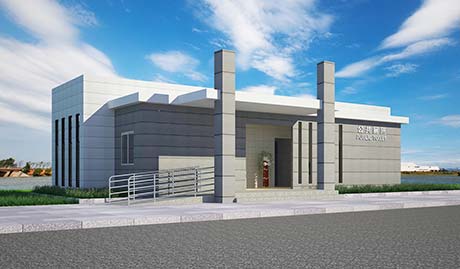 景區用、現代風格公共衛生間76平