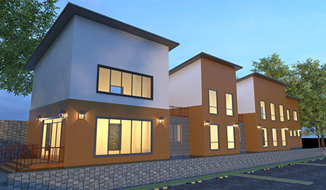 實施方案-嶗山現代辦公樓